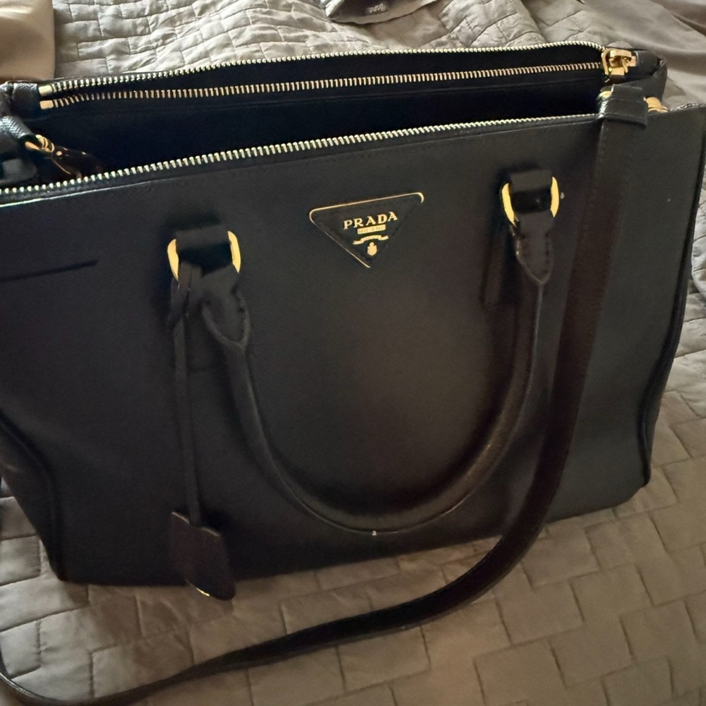 Prada Black Leather Satchel